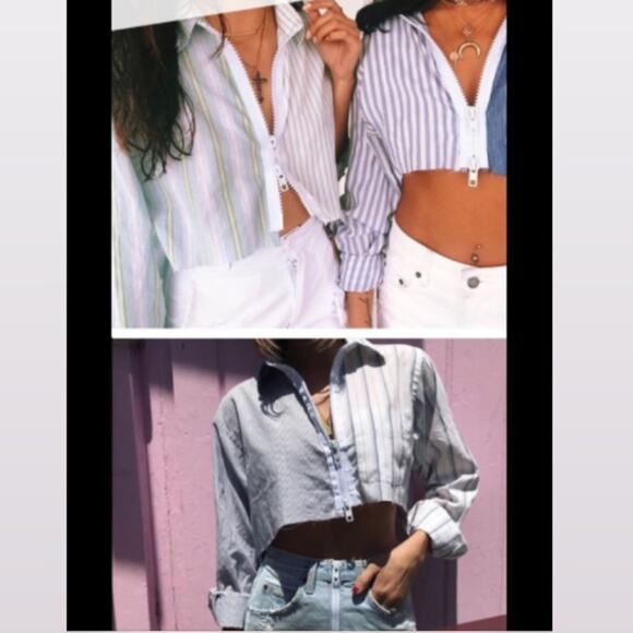 LF Vintage Furst of a Kind Button Crop Top - Picture 7 of 7